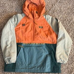 LL Bean Women's Mountain Classic Anorak, Multi-Color, XL